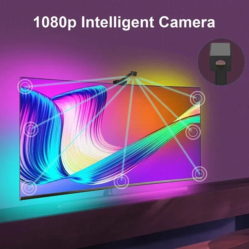 TV-LED-Hintergrundbeleuchtung mit Bluetooth-APP und Kamera