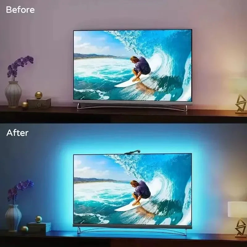 TV-LED-Hintergrundbeleuchtung mit Bluetooth-APP und Kamera