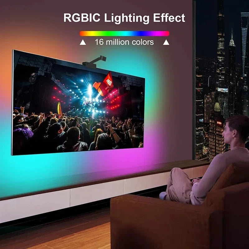 TV-LED-Hintergrundbeleuchtung mit Bluetooth-APP und Kamera
