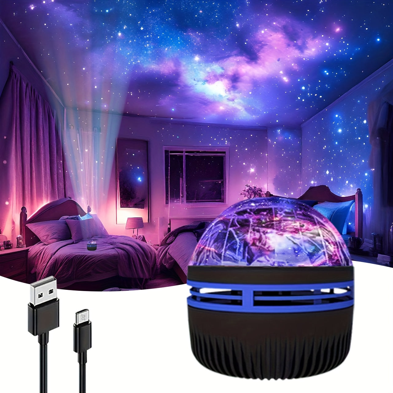 7 Farben LED Projektor Galaxy Licht