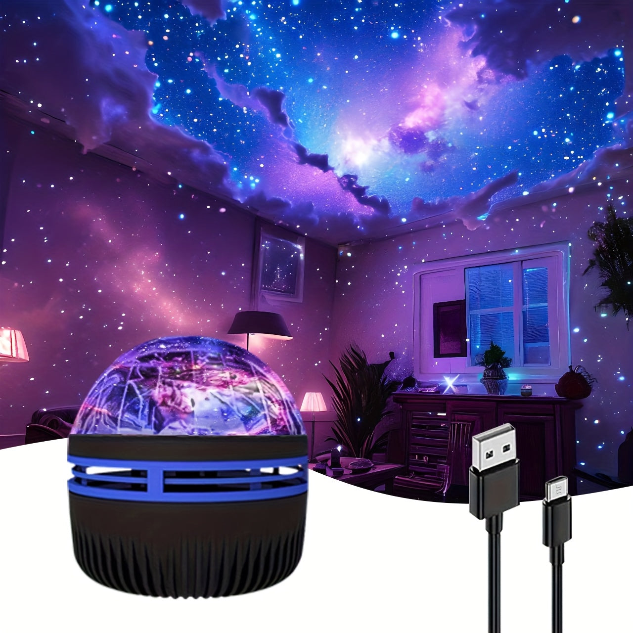 7 Farben LED Projektor Galaxy Licht